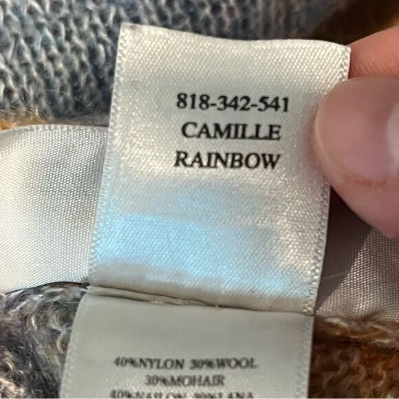 Rails x Revolve Camille Rainbow Mohair Sunset Sweater Size Large - Picture 10 of 11